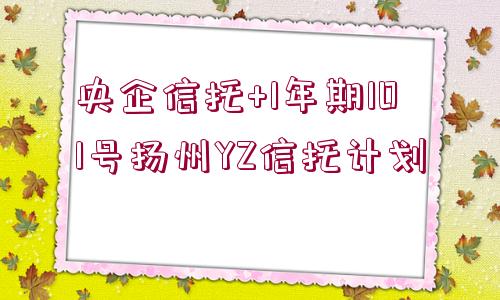 央企信托+1年期101號揚(yáng)州YZ信托計(jì)劃