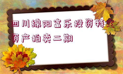 四川綿陽富樂投資特定資產(chǎn)拍賣二期