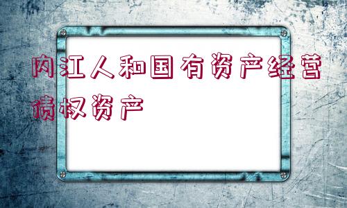 內(nèi)江人和國有資產(chǎn)經(jīng)營債權(quán)資產(chǎn)