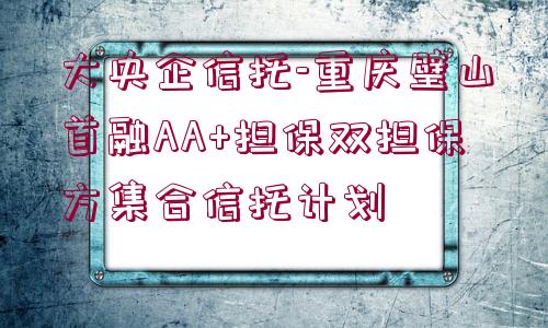 大央企信托-重慶璧山首融AA+擔(dān)保雙擔(dān)保方集合信托計(jì)劃