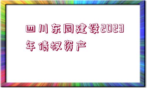 四川東同建設(shè)2023年債權(quán)資產(chǎn)