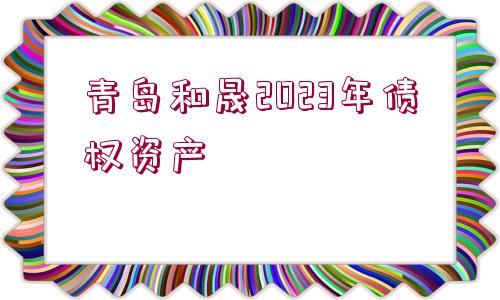 青島和晟2023年債權(quán)資產(chǎn)