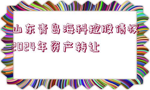 山東青島?？瓶毓蓚鶛?quán)2024年資產(chǎn)轉(zhuǎn)讓