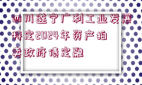 四川遂寧廣利工業(yè)發(fā)展特定2024年資產(chǎn)拍賣政府債定融