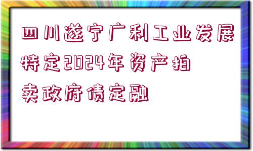 四川遂寧廣利工業(yè)發(fā)展特定2024年資產(chǎn)拍賣(mài)政府債定融