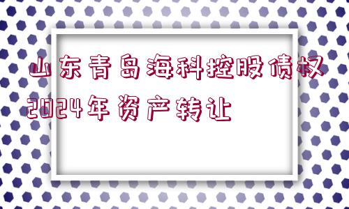 山東青島?？瓶毓蓚鶛?quán)2024年資產(chǎn)轉(zhuǎn)讓