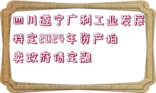 四川遂寧廣利工業(yè)發(fā)展特定2024年資產(chǎn)拍賣政府債定融