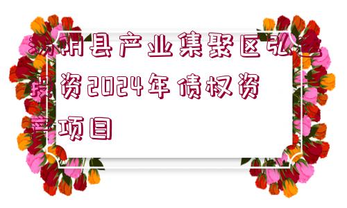 湯陰縣產(chǎn)業(yè)集聚區(qū)弘達投資2024年債權資產(chǎn)項目