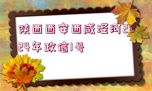 陜西西安西咸涇河2024年政信1號(hào)