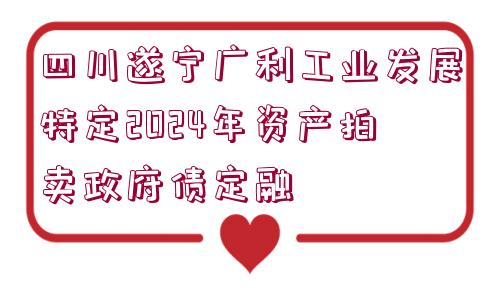 四川遂寧廣利工業(yè)發(fā)展特定2024年資產(chǎn)拍賣(mài)政府債定融