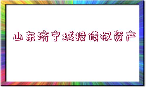 山東濟寧城投債權資產