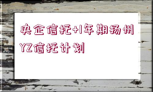 央企信托+1年期揚州YZ信托計劃