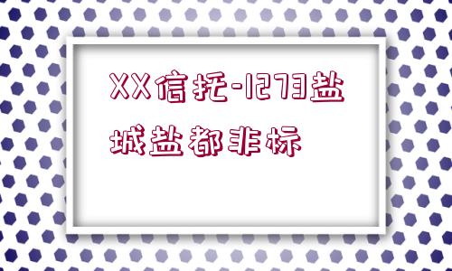 XX信托-1273鹽城鹽都非標