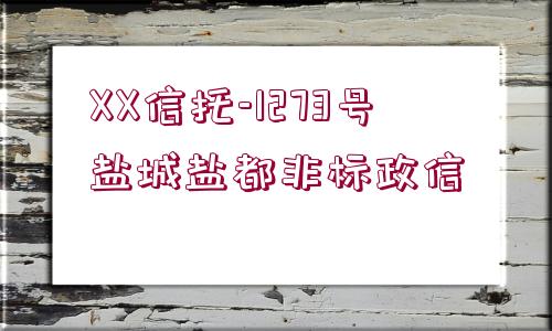 XX信托-1273號鹽城鹽都非標(biāo)政信