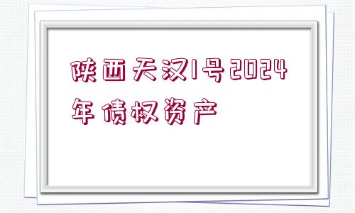 陜西天漢1號(hào)2024年債權(quán)資產(chǎn)