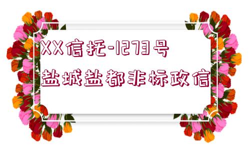 XX信托-1273號鹽城鹽都非標(biāo)政信