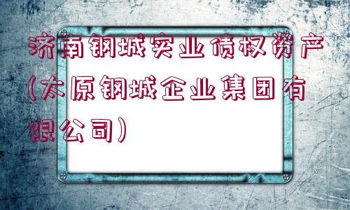 濟南鋼城實業(yè)債權(quán)資產(chǎn)(太原鋼城企業(yè)集團有限公司)