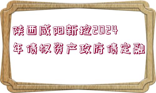 陜西咸陽新控2024年債權(quán)資產(chǎn)政府債定融