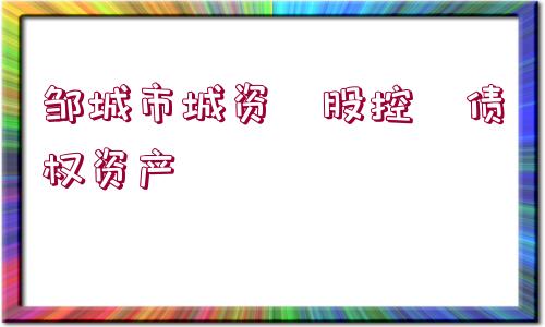 鄒城市城資?股控?債權資產