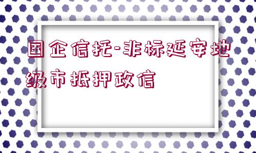 國(guó)企信托-非標(biāo)延安地級(jí)市抵押政信