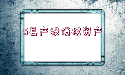 S縣產(chǎn)投債權(quán)資產(chǎn)