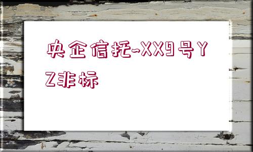 央企信托~XX9號YZ非標