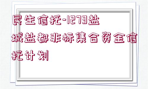 民生信托-1273鹽城鹽都非標(biāo)集合資金信托計(jì)劃