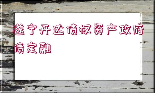 遂寧開達債權(quán)資產(chǎn)政府債定融