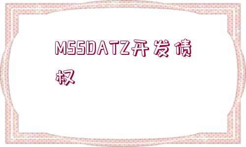 MSSDATZ開發(fā)債權(quán)