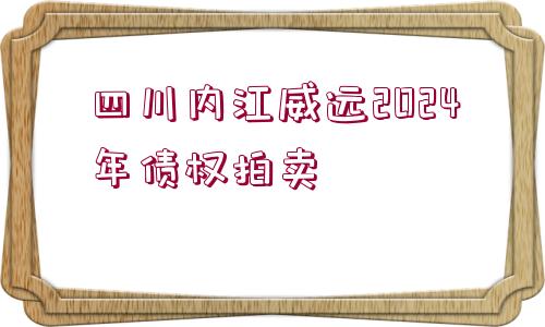 四川內(nèi)江威遠2024年債權(quán)拍賣