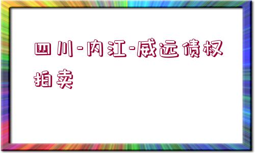 四川-內(nèi)江-威遠債權(quán)拍賣 