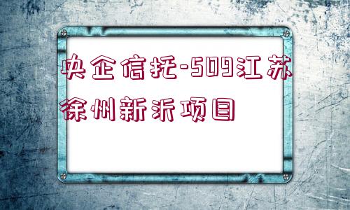 央企信托-509江蘇徐州新沂項目