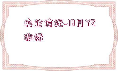 央企信托~18月YZ非標