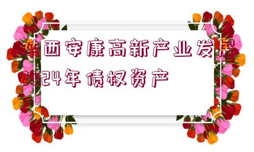 陜西安康高新產業(yè)發(fā)展2024年債權資產