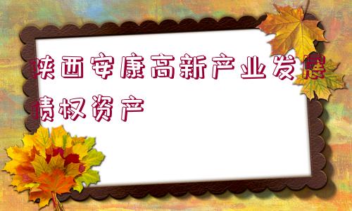 陜西安康高新產(chǎn)業(yè)發(fā)展債權資產(chǎn)