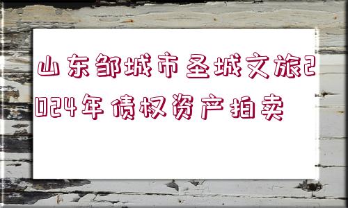 山東鄒城市圣城文旅2024年債權資產拍賣