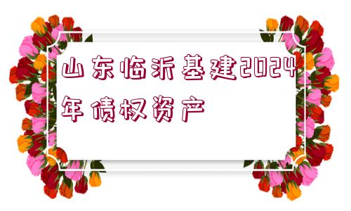 山東臨沂基建2024年債權資產