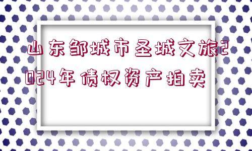 山東鄒城市圣城文旅2024年債權(quán)資產(chǎn)拍賣(mài)