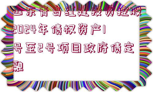 山東青島紅建投資控股2024年債權(quán)資產(chǎn)1號(hào)至2號(hào)項(xiàng)目政府債定融