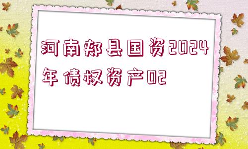 河南郟縣國資2024年債權(quán)資產(chǎn)02