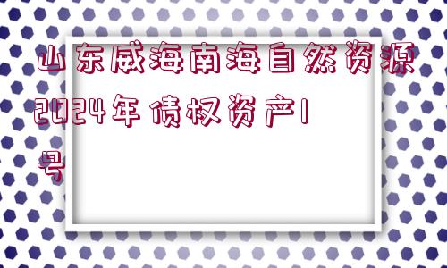 山東威海南海自然資源2024年債權(quán)資產(chǎn)1號(hào)