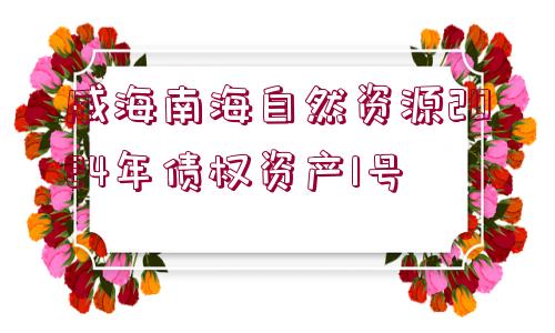 威海南海自然資源2024年債權資產1號