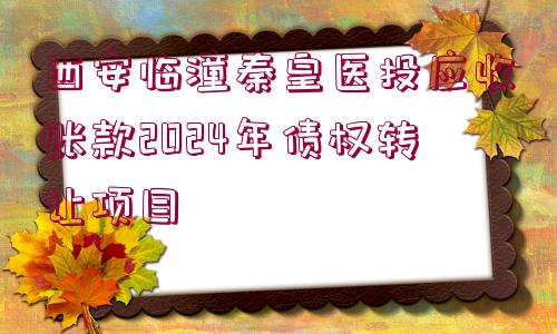 西安臨潼秦皇醫(yī)投應(yīng)收賬款2024年債權(quán)轉(zhuǎn)讓項(xiàng)目