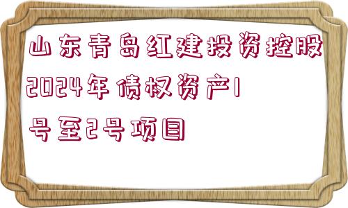 山東青島紅建投資控股2024年債權(quán)資產(chǎn)1號至2號項目