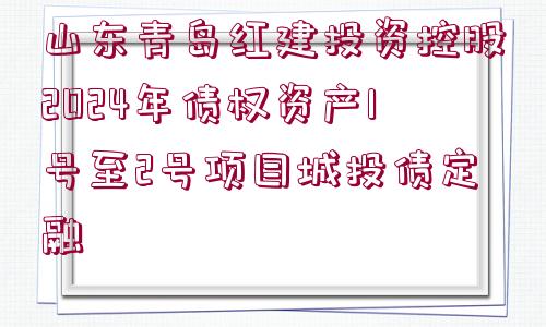 山東青島紅建投資控股2024年債權(quán)資產(chǎn)1號至2號項目城投債定融