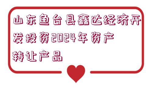 山東魚臺縣鑫達經(jīng)濟開發(fā)投資2024年資產(chǎn)轉(zhuǎn)讓產(chǎn)品