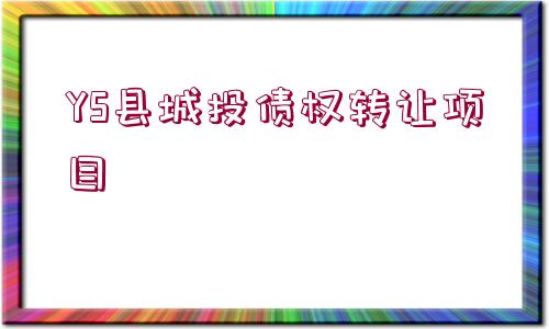 YS縣城投債權轉讓項目