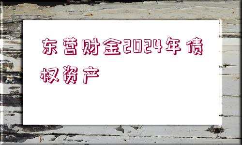 東營財(cái)金2024年債權(quán)資產(chǎn)