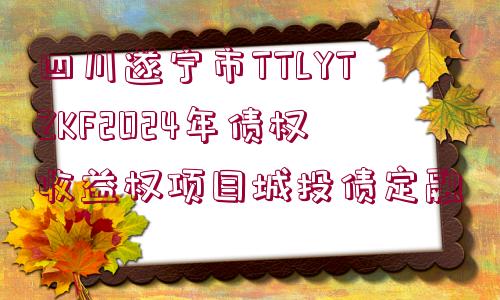 四川遂寧市TTLYTZKF2024年債權(quán)收益權(quán)項(xiàng)目城投債定融