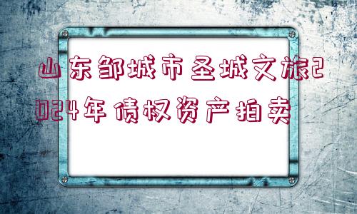 山東鄒城市圣城文旅2024年債權(quán)資產(chǎn)拍賣